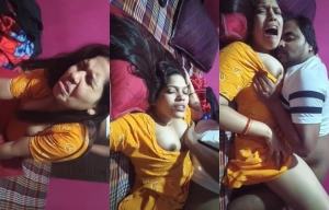 Desi Shona Bhabhi Blowjob and Fucking